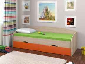 Кровать Соня 2 сонома-оранжевый в Нягани - nyagan.magazinmebel.ru | фото
