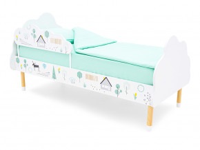 Кровать Stumpa Облако с бортиком рисунок Ферма в Нягани - nyagan.magazinmebel.ru | фото