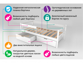 Кровать-тахта Svogen с ящиками и бортиком дерево в Нягани - nyagan.magazinmebel.ru | фото - изображение 4