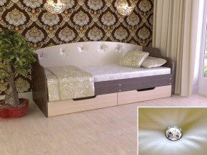 Кровать Юниор Тип 2 Венге/дуб молочный 800х1600 в Нягани - nyagan.magazinmebel.ru | фото