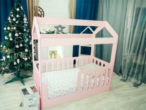 Кроватка-Домик без ящика розовая в Нягани - nyagan.magazinmebel.ru | фото