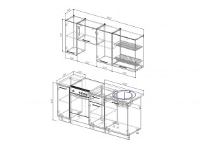 Кухонный гарнитур Антрацит 1800 в Нягани - nyagan.magazinmebel.ru | фото - изображение 3