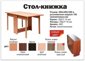 Прямой стол-книжка венге в Нягани - nyagan.magazinmebel.ru | фото - изображение 2