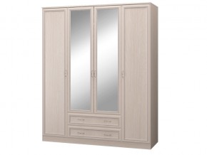 Шкаф 4-х дверный с зеркалом и ящиками Верона в Нягани - nyagan.magazinmebel.ru | фото