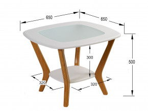Стол журнальный Мельбурн Белый в Нягани - nyagan.magazinmebel.ru | фото - изображение 2