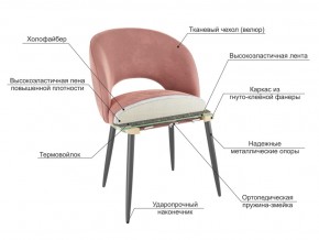 Стул Моли беж велюр-белый в Нягани - nyagan.magazinmebel.ru | фото - изображение 3