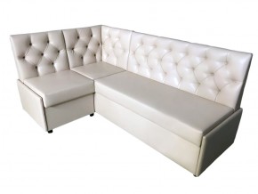 Угловой диван Призма со стяжками белый со спальным местом в Нягани - nyagan.magazinmebel.ru | фото - изображение 1