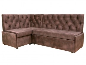 Угловой диван Призма со стяжкми коричневый со спальным местом в Нягани - nyagan.magazinmebel.ru | фото
