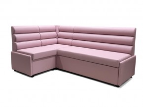Угловой диван Призма Валики со спальным местом розовый в Нягани - nyagan.magazinmebel.ru | фото
